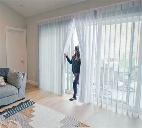 Smart drape for patio doors